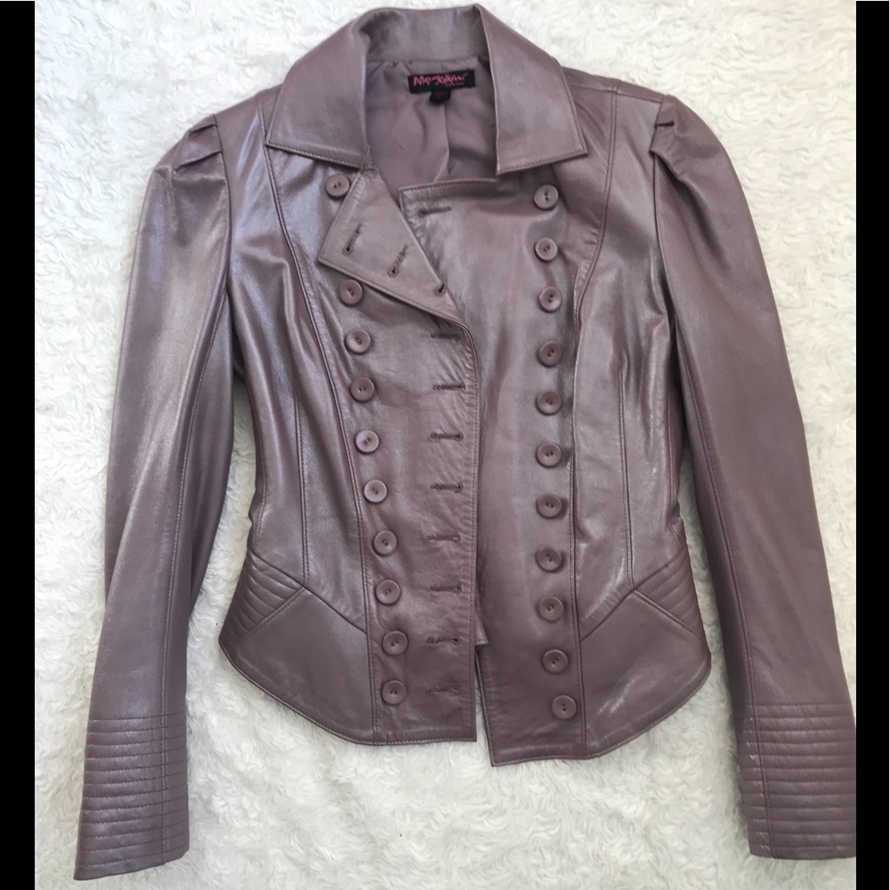 Betsey Johnson Lavender Leather Jacket